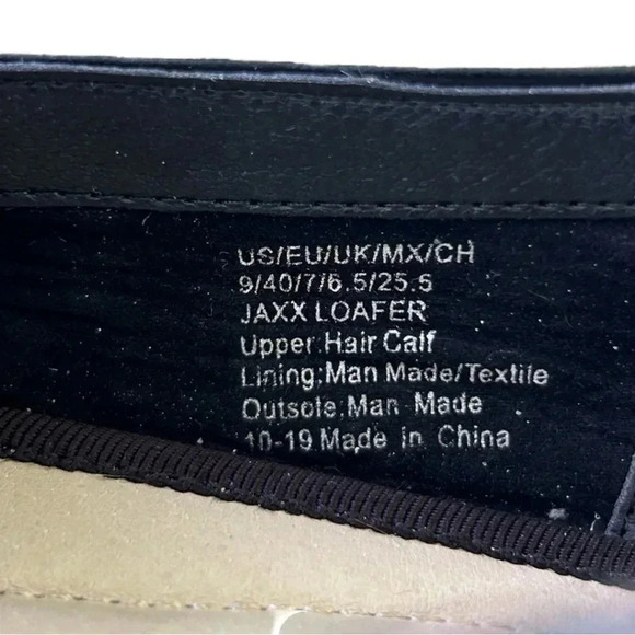 KENNETH COLE Jaxx Calf Hair Tan Brown Zebra Print Loafer Women sz 9M - Picture 7 of 10